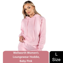 (Pink - Hoodie, Large) Wellworth Women's Loungewear hoodie & jogger