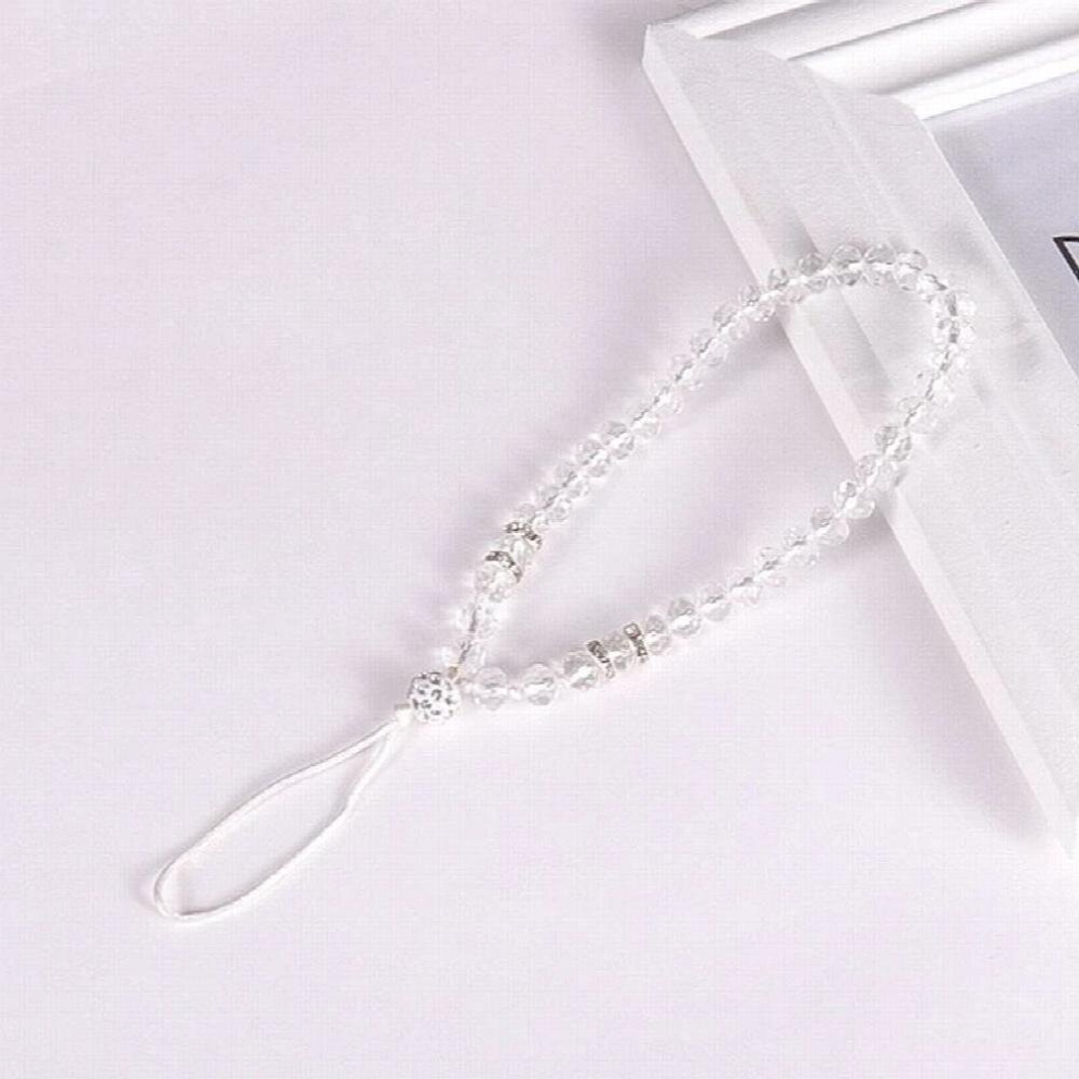 Universal Phone Charm Strap Crystal Beads Hand Wrist Lanyard For Mobile Phone Keys Keychain Hand Wrist Strap Rope Cord Multicoloured 885669990363
