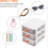 Living And Home Drawer-Style Stationery Cosmetic Storage Box 5