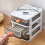 Living And Home Drawer-Style Stationery Cosmetic Storage Box 2