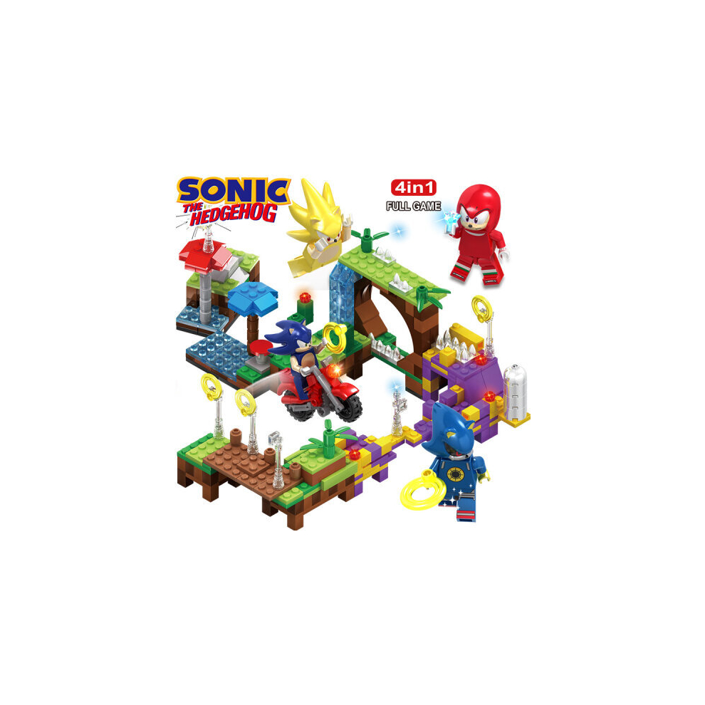 4 in1 Sonic the Hedgehog Building Blocks Halloween Christmas Festival Best Gift