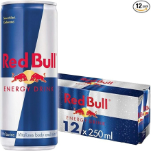 Red Bull Energy Drink 250 ml x12 - Caffeinated, Vitalizes Body and Mind, Serve Chilled