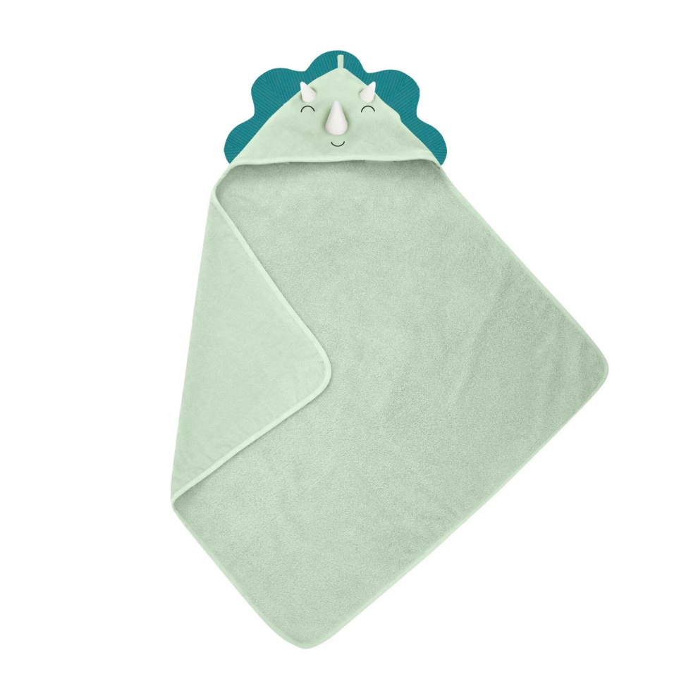 Aroma Home Hooded Bath Towel Baby Downtime Animal Toddler Wrap Bathtime Dinosaur