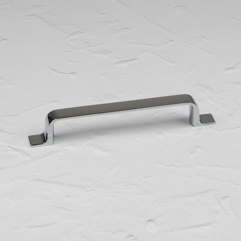 (128Mm Handle) Polished Chrome Cupboard Strap Handles 128Mm 160Mm 5060796708424