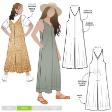 Style Arc Sewing Pattern Kids Norman Jumpsuit Kids, Teenagers Ages 8-16
