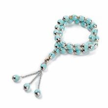Muslim Prayer Beads Round Bead Tesbih Allah Rosary Islamic Tasbeeh Scriptures Tasby Worship Supplies