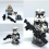 (12pcs Minifigures Set) Star Wars 104th Phase 2 Wolfpack Commander Wolffe Clone Troopers 24pcs Minifigures Set 11