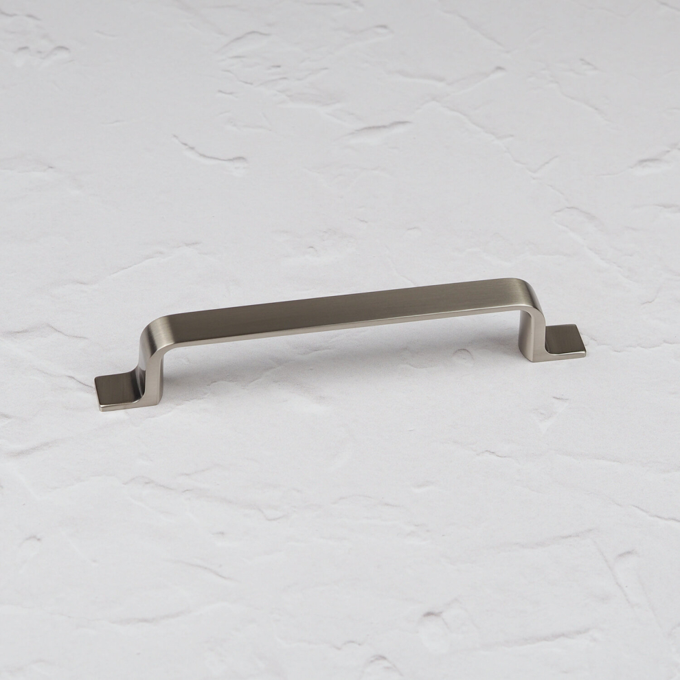 (128Mm Handle) Brushed Nickel Cabinet Strap Handles 128Mm 160Mm 5060796708431