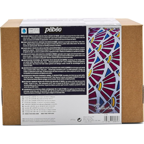 Caixa de coloração para tecidos claros e escuros - 10 x 45 ml 1
