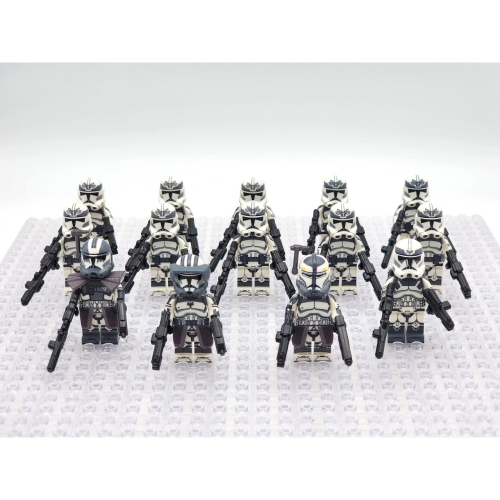 (12pcs Minifigures Set) Star Wars 104th Phase 2 Wolfpack Commander Wolffe Clone Troopers 24pcs Minifigures Set 1