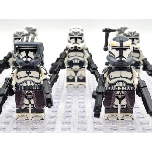 (12pcs Minifigures Set) Star Wars 104th Phase 2 Wolfpack Commander Wolffe Clone Troopers 24pcs Minifigures Set 2