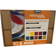 Pebeo Porcelaine 150 Collection Set 10x 45ml Paint China Ceramic Painting 758471