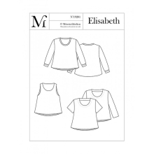 Monsterfabriken Sewing Pattern Elisabeth T Shirt Women 96-116