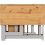 Seconique Santos Folding Drop Leaf Butterfly Dining Set New Oak Colour & Grey 9