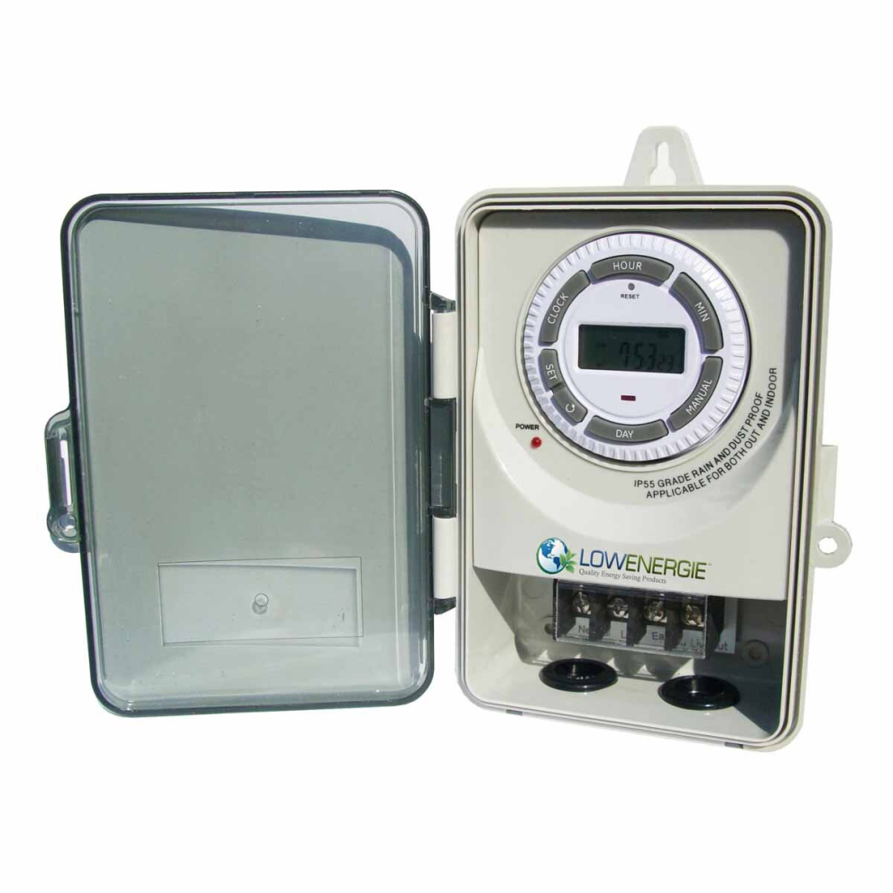 Heavy Duty Timer Switch 30A 6500w Digital Programmable IP55 water resistant