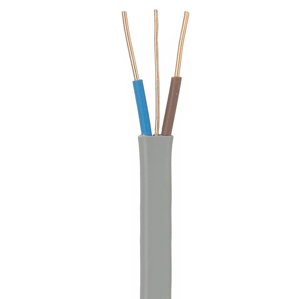(7 metre) 2.5mm Twin and Earth 6242Y FlatGrey Electric Cable