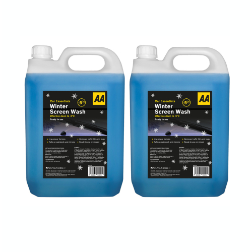 A Winter Screenwash 2 x 5L Multi-Pack, Effective Down to -5°C
