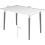 Charles Jacobs (White Table & Grey Fabric Chairs) Charles Jacobs Rectangular Dinner Table & Chair 4 Seat Scandi Set for Kitchen Dining Room 5