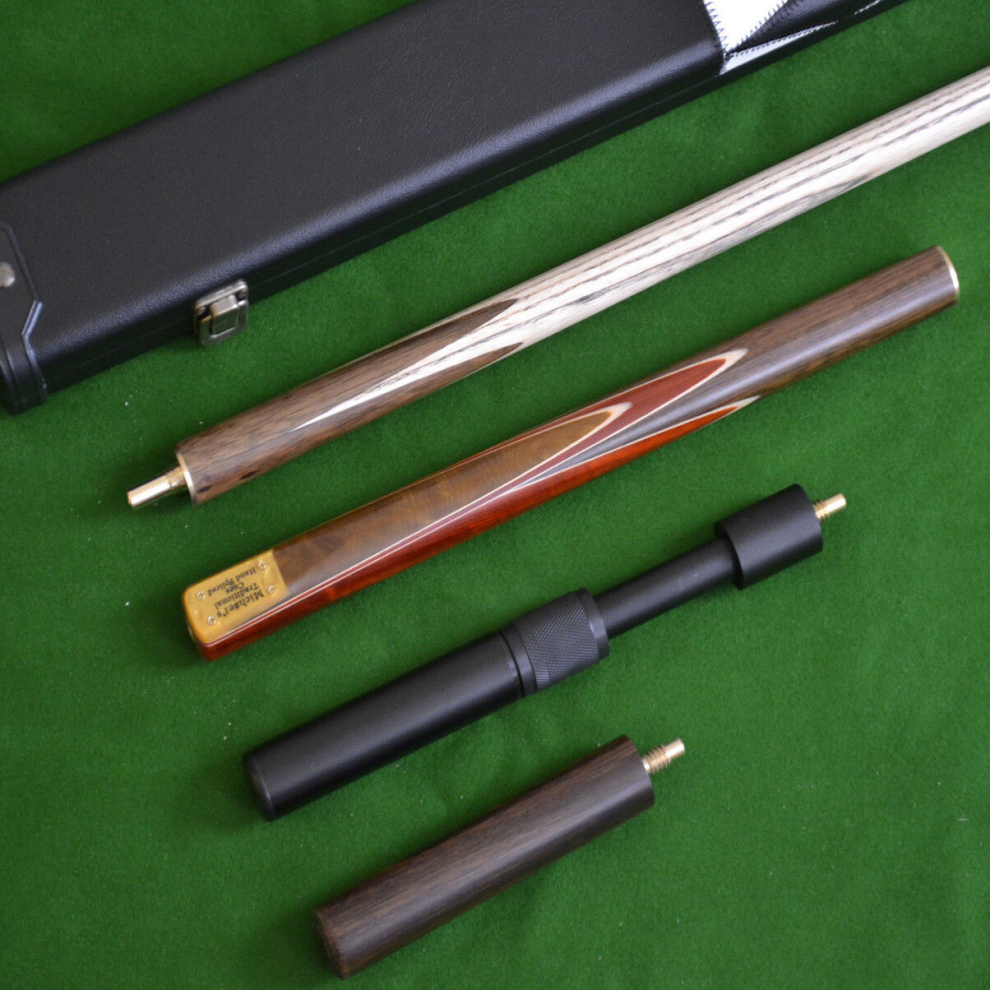 Handmade 4 Piece Snooker Cue Set with Deluxe Case + Extensions