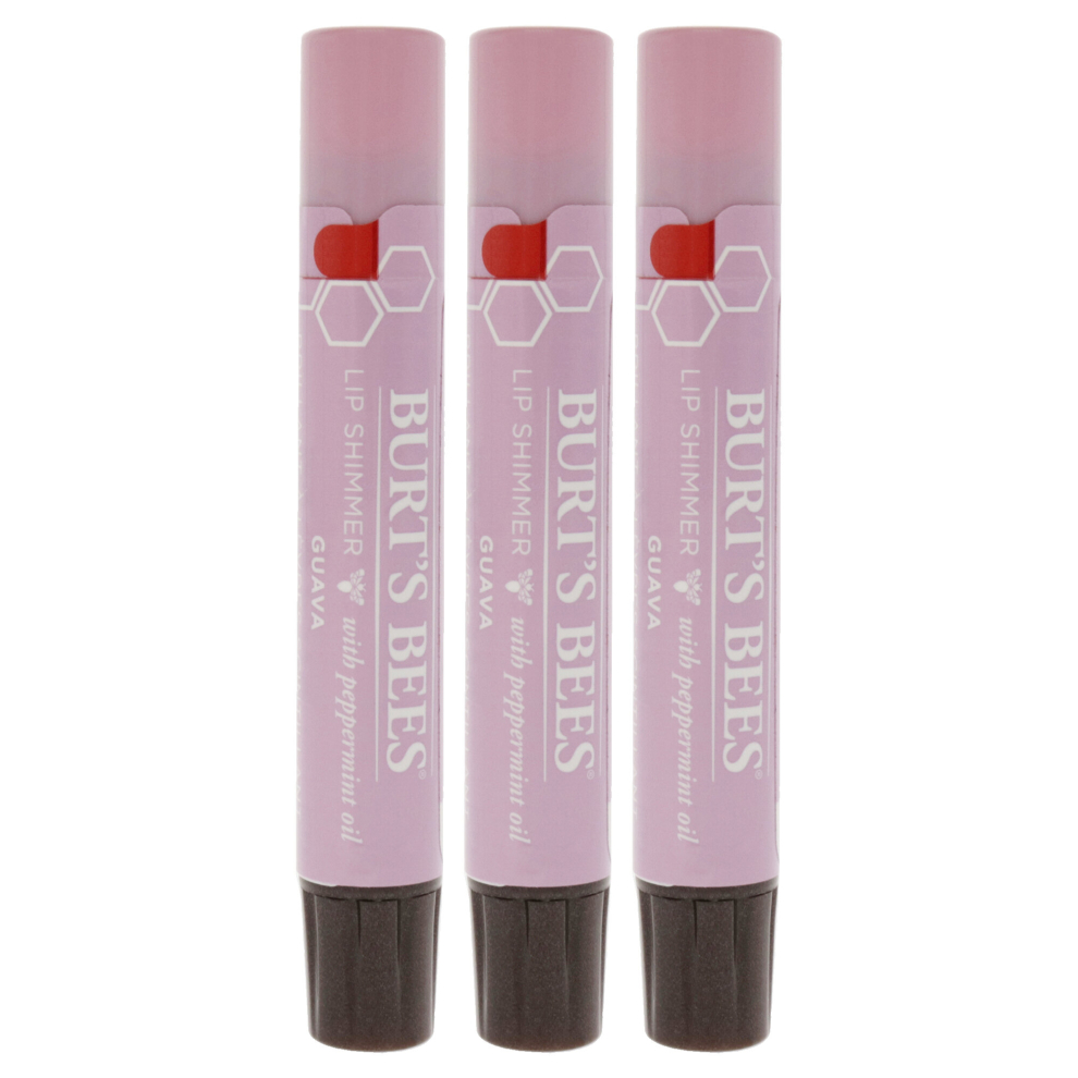 Burts Bees Burts Bees Lip Shimmer - Guava - Pack of 3 for Women 0.09 oz Lip Shimmer