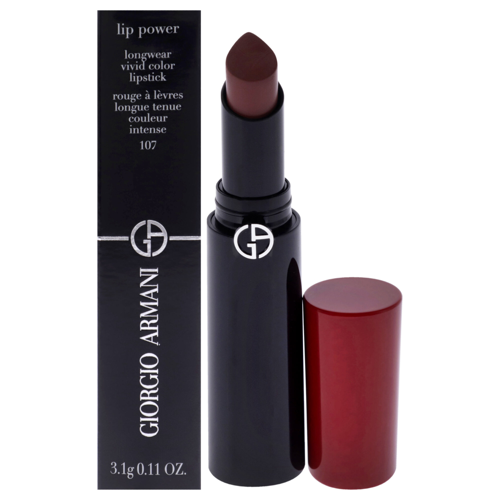 Armani Giorgio Lip Power Longwear Vivid Color Lipstick - 107 Sensual For Women 0.11 Oz Lipstick