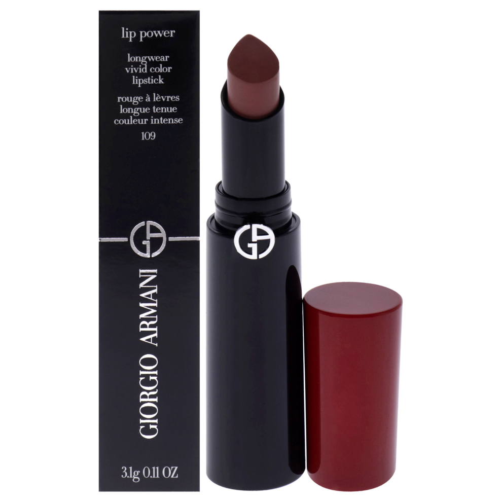 Giorgio Armani Lip Power Longwear Vivid Color Lipstick - 109 Intimate for Women 0.11 oz Lipstick