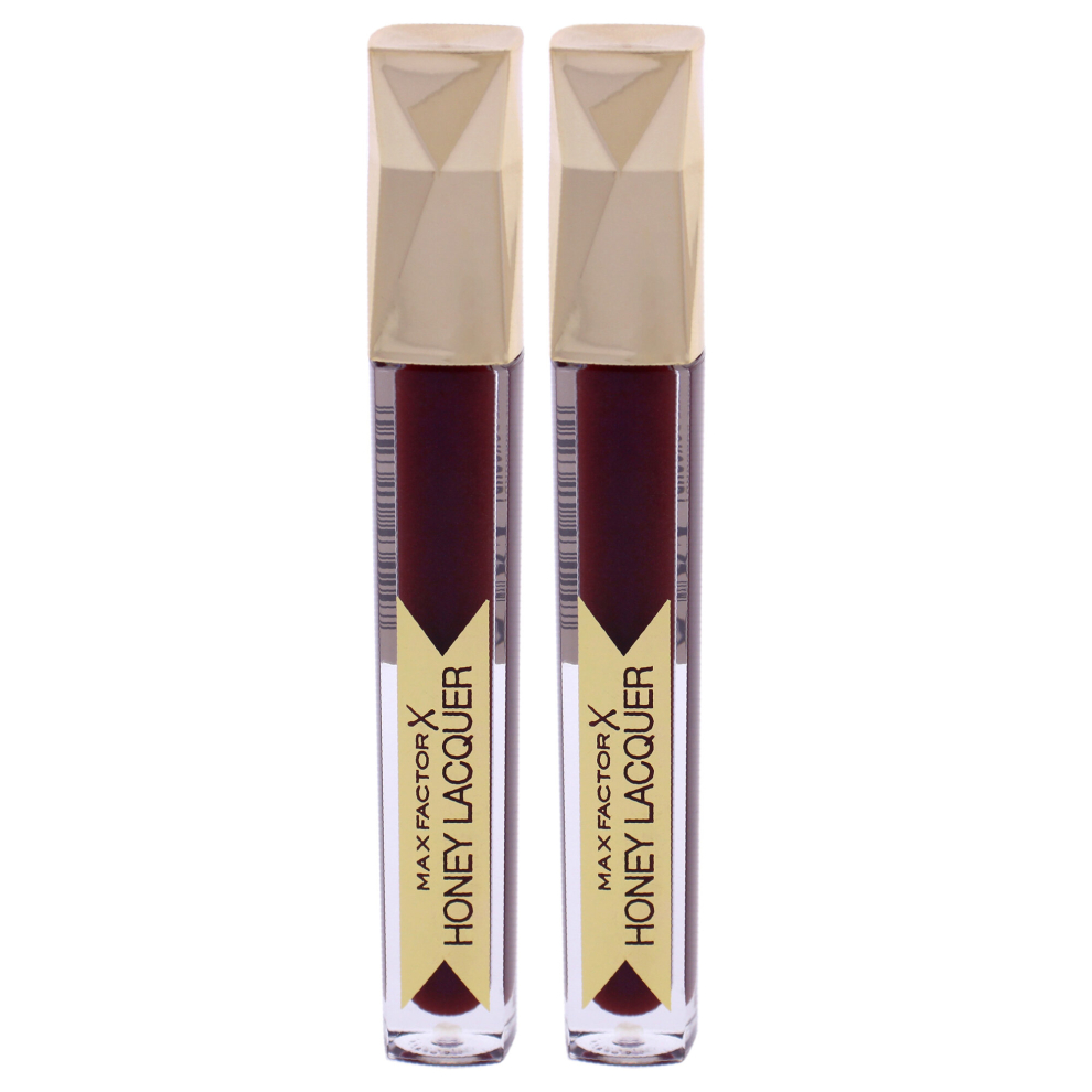 Max Factor Color Elixir Honey Lacquer - 40 Regale Burgundy - Pack of 2 for Women 0.12 oz Lipstick