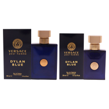 Versace Dylan Blue Kit For Men 2 Pc Kit 3.4oz EDT Spray, 1oz EDT Spray