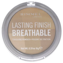 Rimmel London Lasting Finish - 001 Ivory - Atmungsaktive Puder, Aufhellend, Leicht, Sechs Farbtöne, 0.31oz