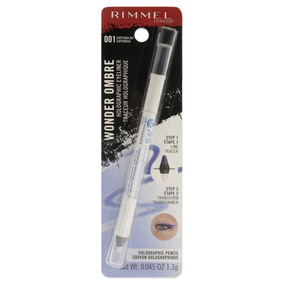 Rimmel London Wonder Ombre Holographic Eyeliner - 001 Super Nova Sky for Women 0.045 oz Eyeliner