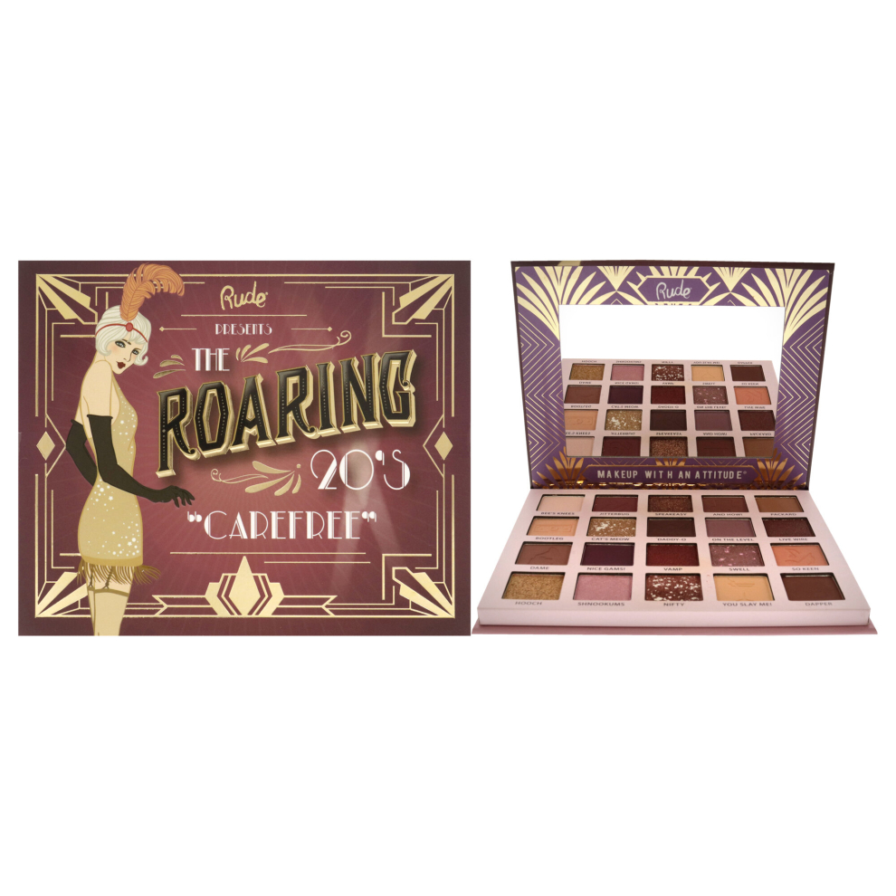 Rude Cosmetics The Roaring 20S Eyeshadow Palette - Carefree For Women 0.85 Oz Eye Shadow