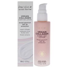 Pacifica Beauty Vegan Collagen SPF 30 Broad Spectrum Sunscreen Every Day Face Lotion UVA/UVB Protection for All Skin Types Lightweight Formula Moi