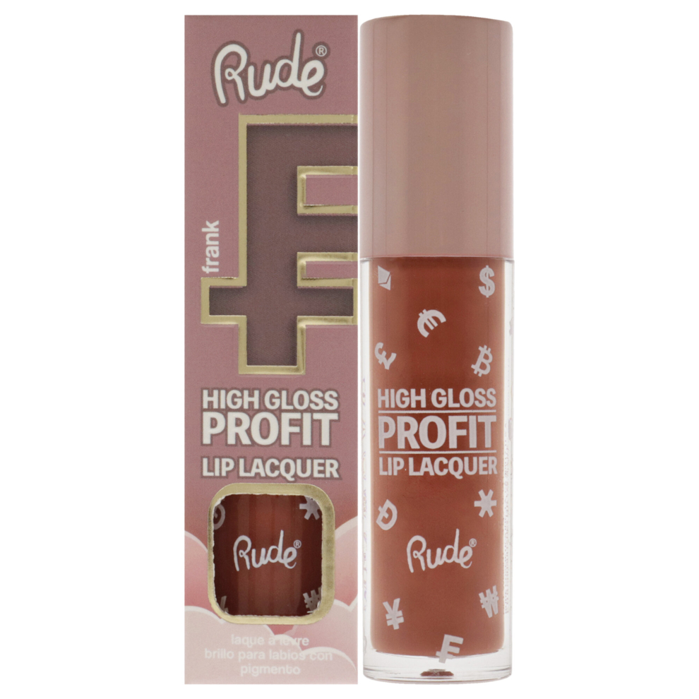 Rude Cosmetics High Gloss Profit Lip Lacquer - Frank For Women 0.141 Oz Lip Gloss