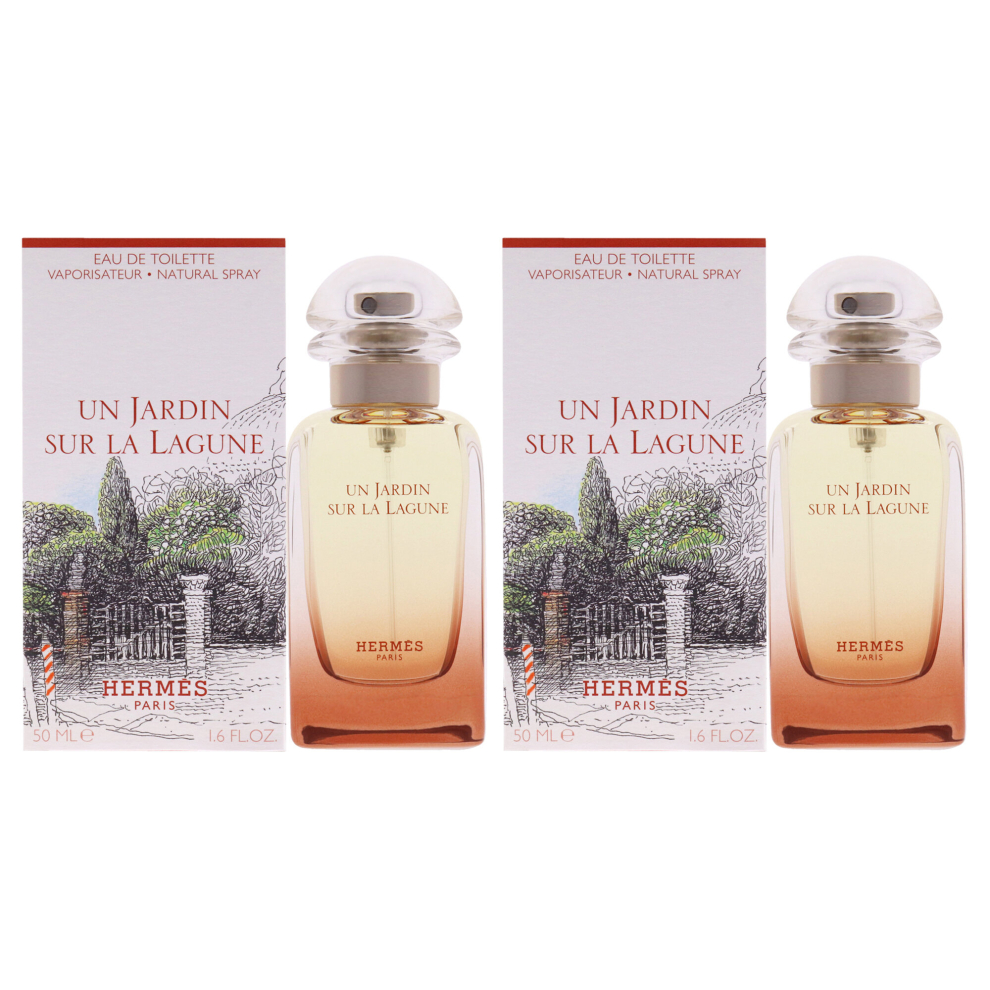 Hermes Un Jardin Sur La Lagune - Pack of 2 For Unisex 1.6 oz EDT Spray