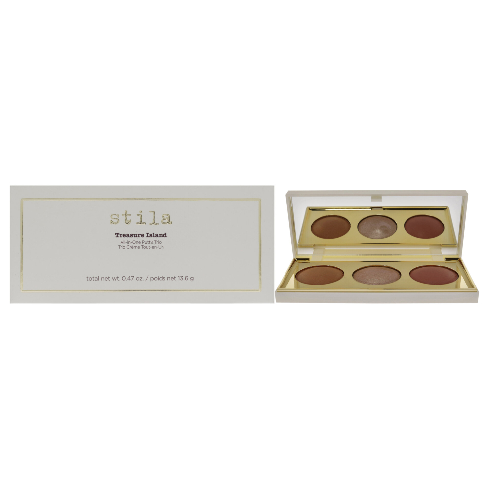 Stila Treasure Island All-in-One Putty Trio Palette for Women 0.47 oz Makeup