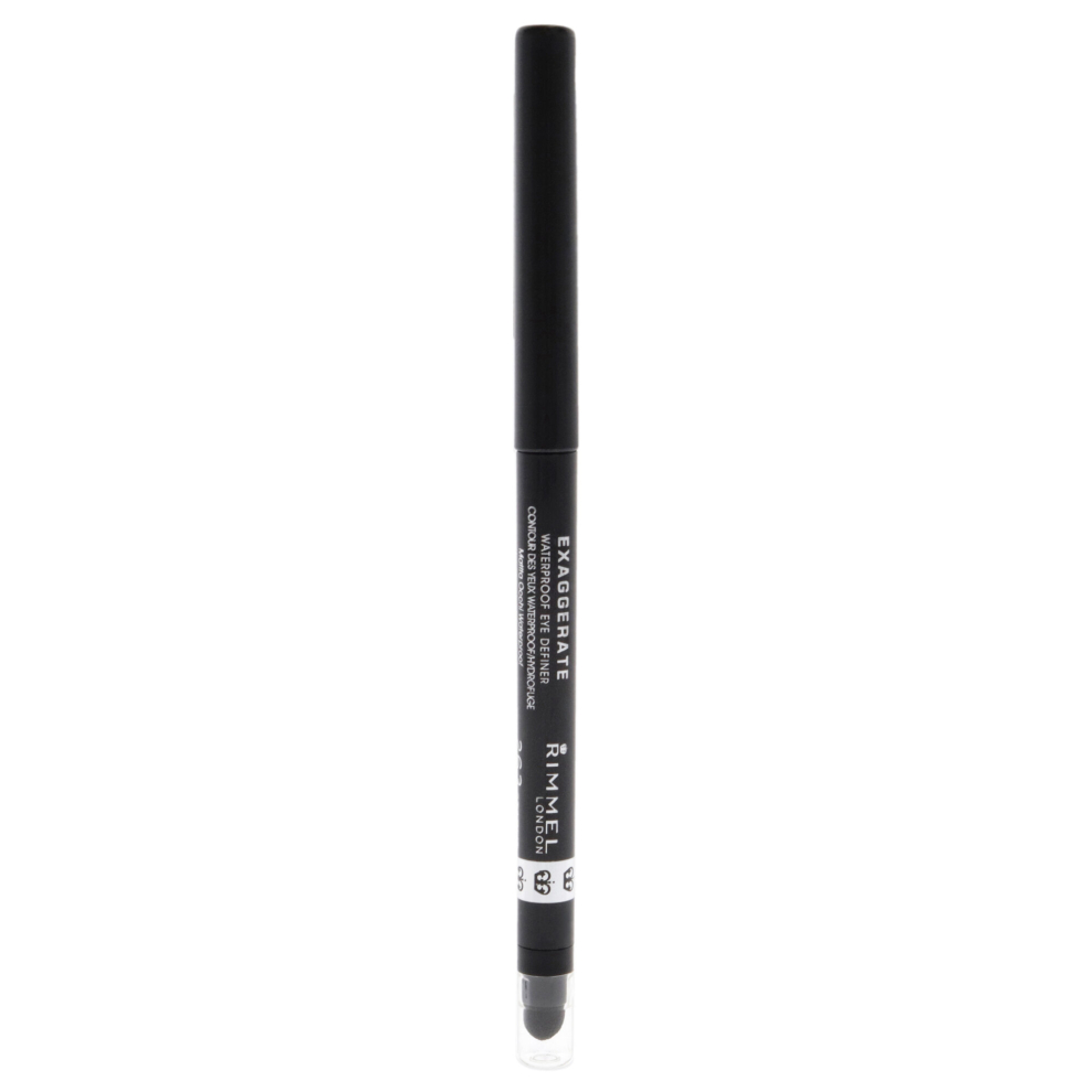 Rimmel London Exaggerate Eye Definer Crayon Waterproof - 263 Starlit Black for Women 0.009 oz Eyeliner