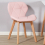 Charles Jacobs (White Table & Pink PU Chairs) Charles Jacobs Rectangular 4 Seat Dinner Table & Chair Scandi Set for Nordic Kitchen Dining 8