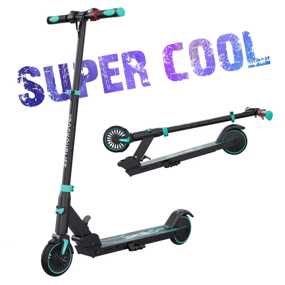 (RCB Electric Scooter for Kids, Foldable E Scooter for children - Max Range 16 KM - Max 20 KM/H - Gift for children) RCB Foldable Electric Scooter for