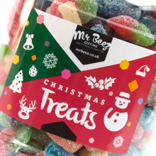 (700gm) Fizzy Mix Christmas Treats Gift Sweets Novelty Jar
