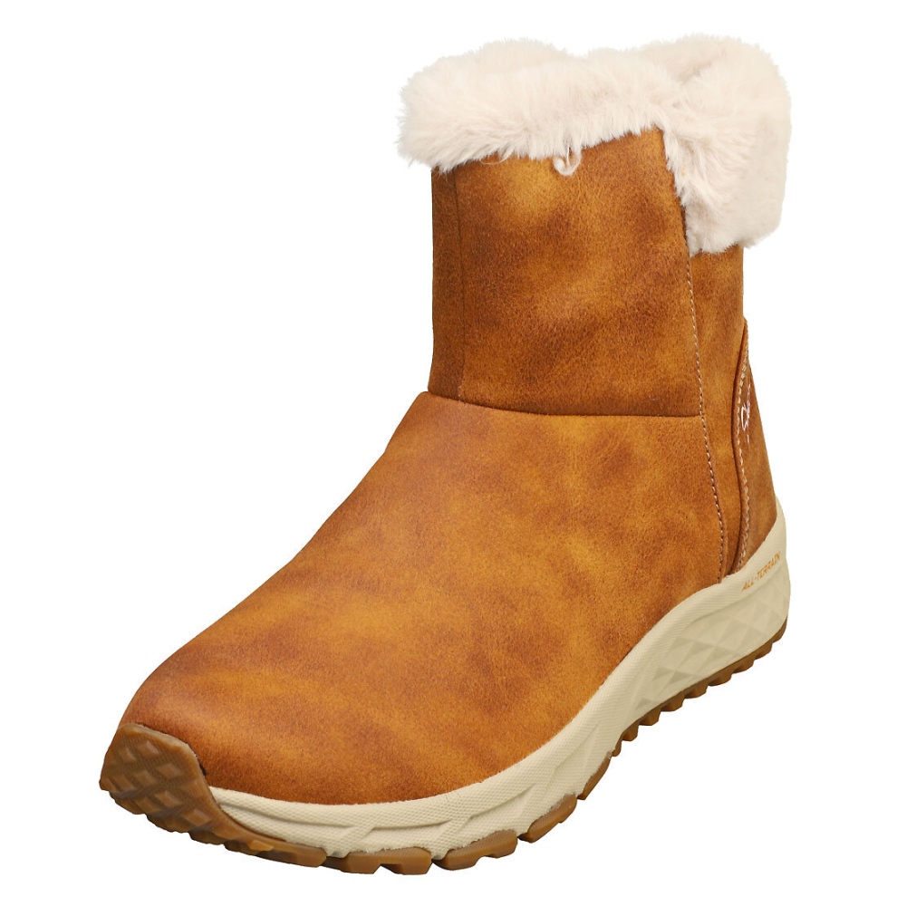 (4) Skechers Escape Plan Womens Classic Boots in Chestnut