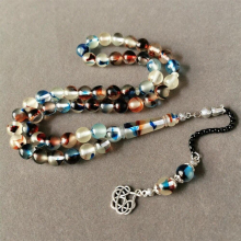 Arabic Misbaha 10MM 51 beads High resin glow in dark rosary bead muslim kehribar islamic jewelry Eid Mubarak