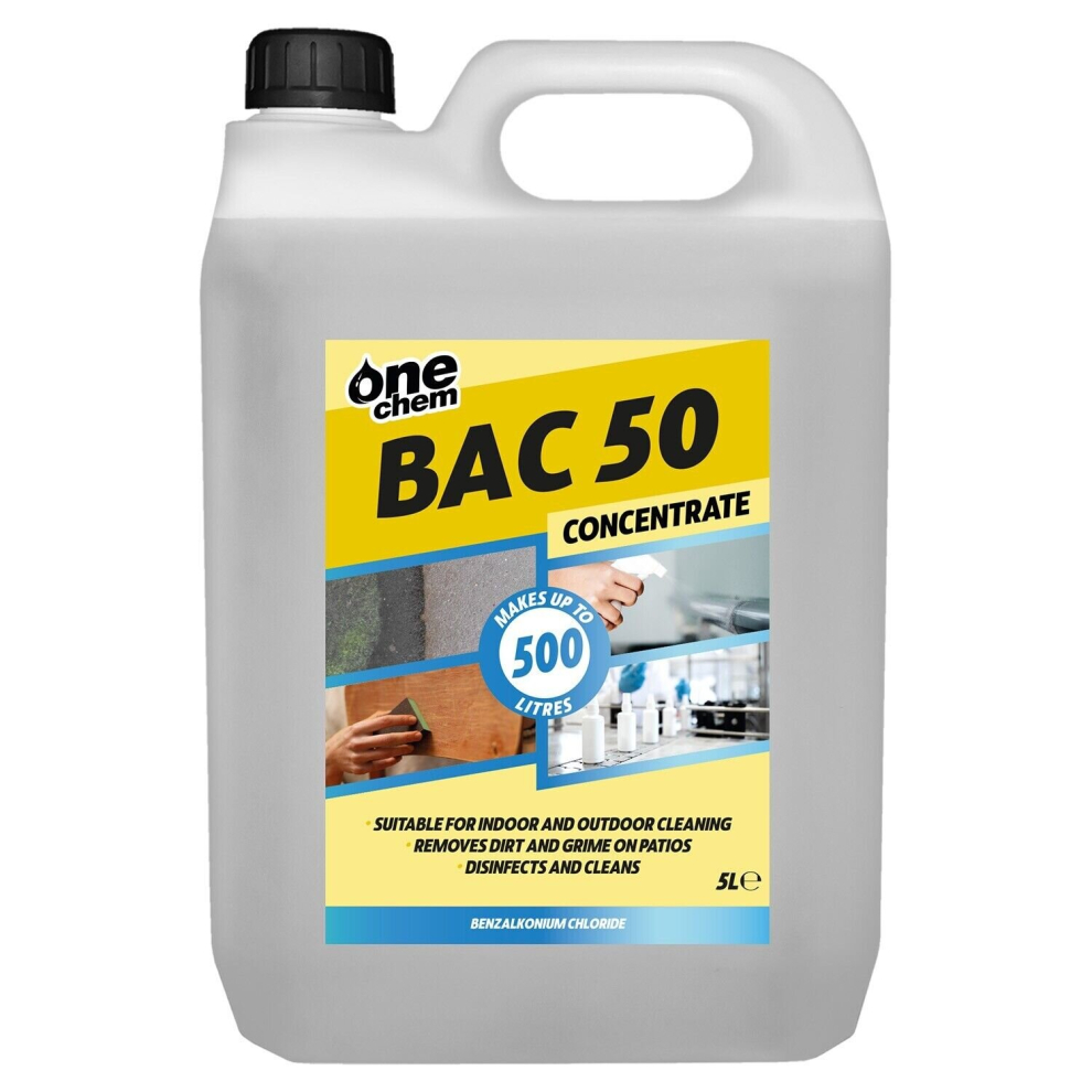 One Chem BAC 50 Benzalkonium Chloride Concentrated 5L