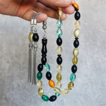 Arabic Misbaha Colorful Resin Tasbih muslim 9*13mm 33 beads islamic rosary turkey jewelry prayer beads sibha