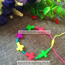 8 pieces of a pack of colorful cross bracelet, knot rope, braided rope bracelet