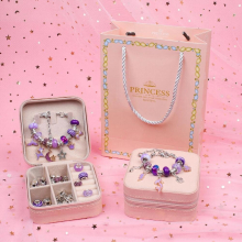 Charm Bracelet Making Kit Durable and Not fading Bracelet Set Craft for Christmas Easter PR