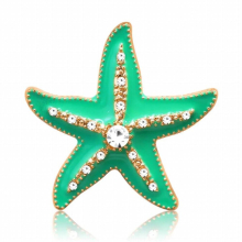 KZ3511 Beauty 25MM big Starfish Colorful snap buttons fit DIY 18MM snap bracelet snap jewelry Gift