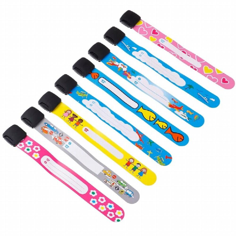 Hot 4PCS Adjustable Waterproof Wrist Strap Children Travel Outdoor Safe Anti-lost Wristband Safety Recognition Bracelet For Kids