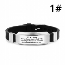 Inspirational Bracelets Personalized to My Son Bracelet, Son Bracelet from Mom and Dad, Son Gift for Graduation, Birthday