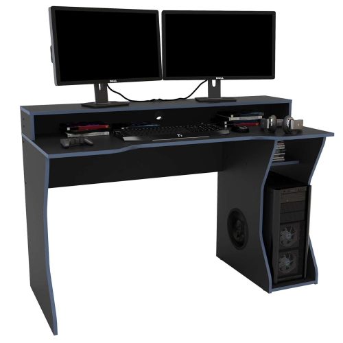 Birlea Black Computer Desk Birlea Enzo Gaming Blue Home Office Table 1