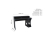 Birlea Black Computer Desk Birlea Enzo Gaming Blue Home Office Table 6